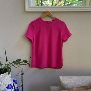 Catherine Malandrino Short Sleeved Pink Blouse, Size S